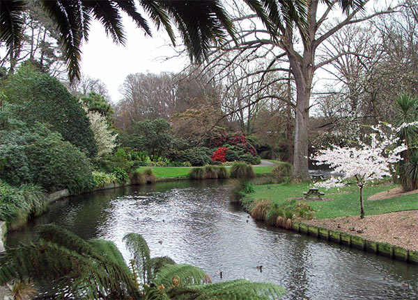  The river Avon, gently flowing through the gardens. 