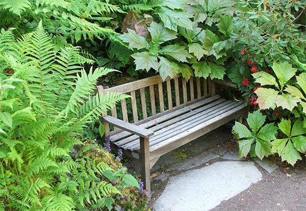  No surprises with this regulation garden seat from Inverewe, Scotland.. 