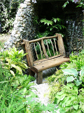 pretty outdoor wooden chair