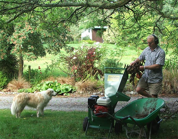  Completer with operator and faithful canine companion. 