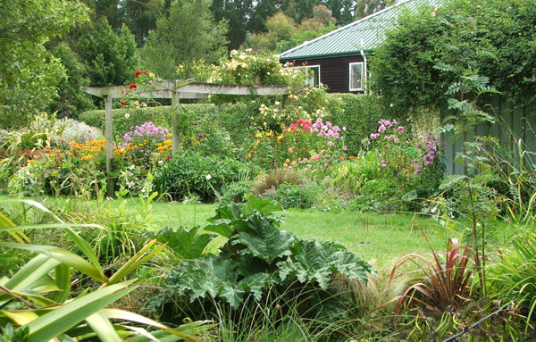  Looking over to the house, standing on Duck Lawn. 