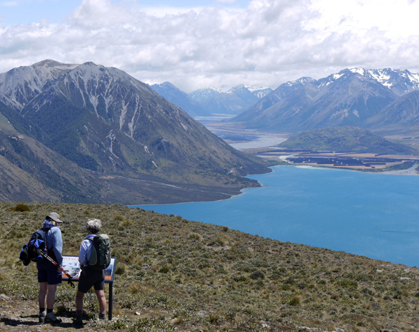  Overlooking Lake Coleridge and the Wilberforce river valley. 