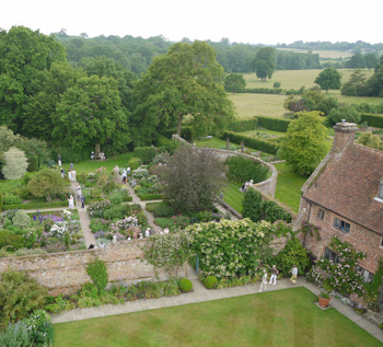  I sent Non-Gardening Partner up the tower to get more photographs. 