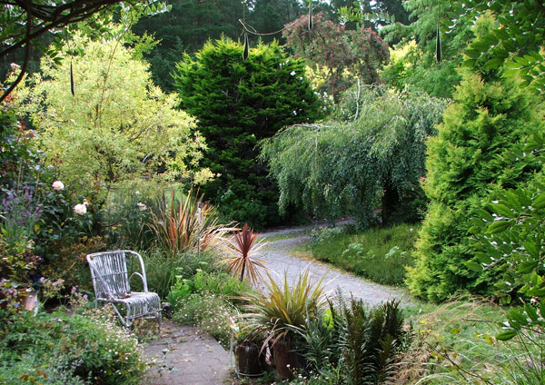 The garden looks green and pleasant... The garden looks green and pleasant...