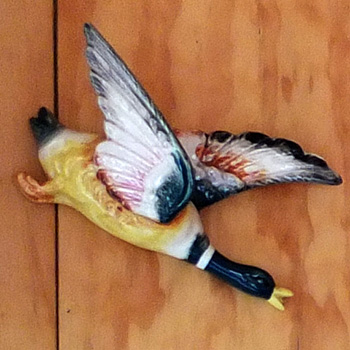  A retro wall duck in the cottage 