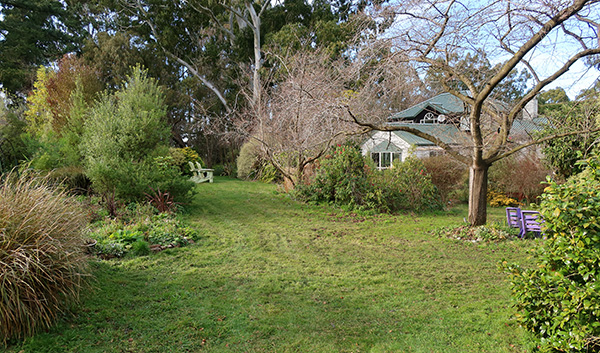  The Island Bed is the garden on the right, above the house. 
