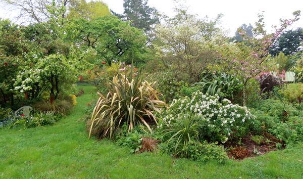  The Island Bed, view from the house. 