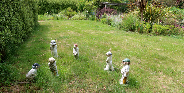  Their pitch needs mowing... 