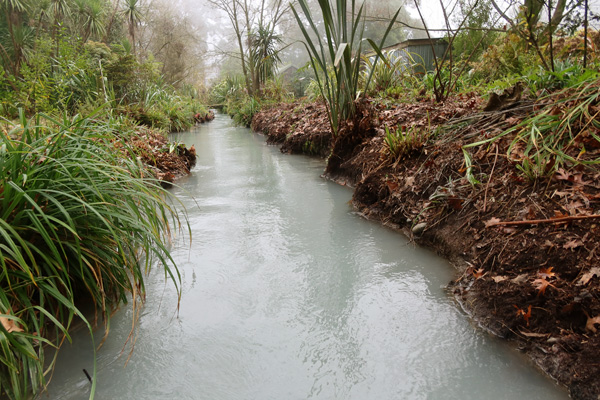 Looking upstream. Looking upstream.