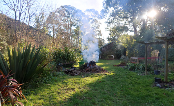 Smoking away. Smoking away.