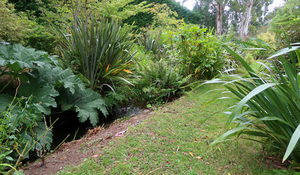 Alongside the water race. Alongside the water race.