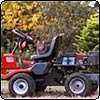 Cat On A Lawnmower