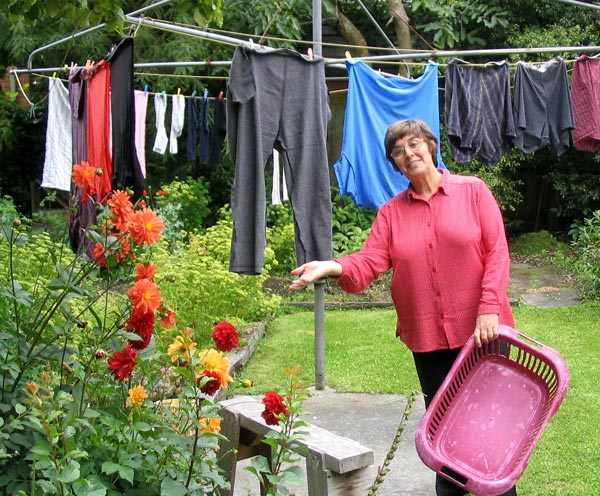  And a patch of dahlias which she claims she never ever planted... 