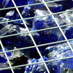 Blue Cut Glass Gabions
