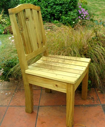  A genuine home-made Moosey outdoor chair for the house patio. 