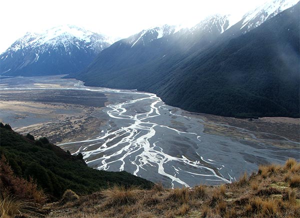  A beautiful braided river. 