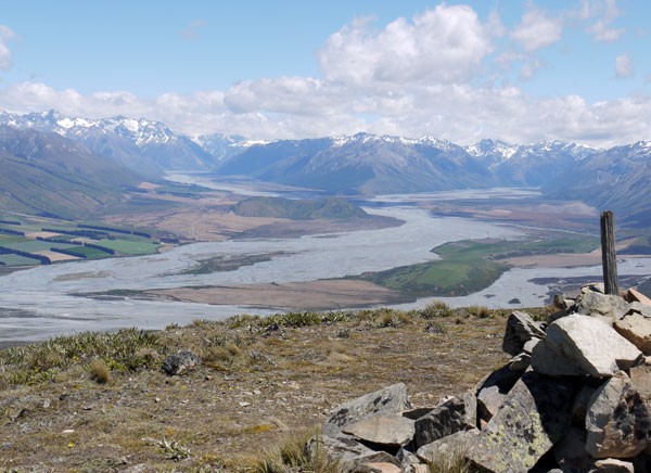  Looking over to the river valleys. 