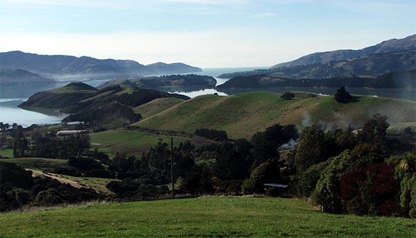  The view from the end of the harbour, at Living Springs. 