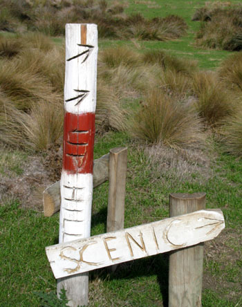  A typical track marker. 