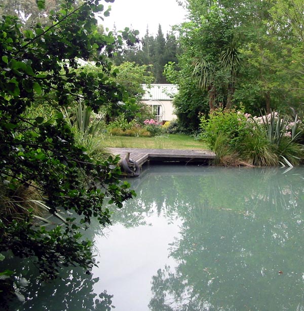  You can see the house in the background. 