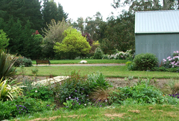 The rose garden has had some major reconstruction since the earlier photograph. 