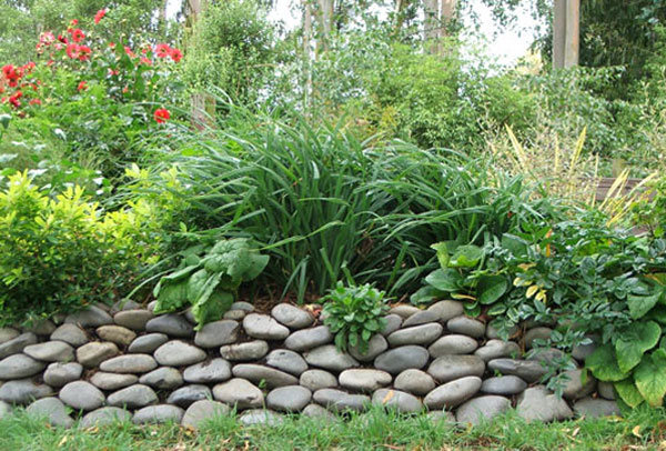 Building With River Stones - River Rock Retaining Wall Photos